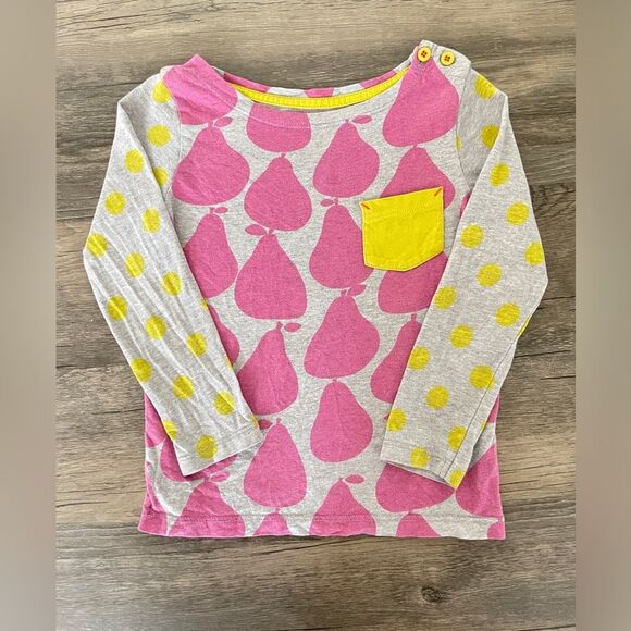 Mini Boden Size 2-3T Pear Long Sleeve Top - Picture 2 of 6